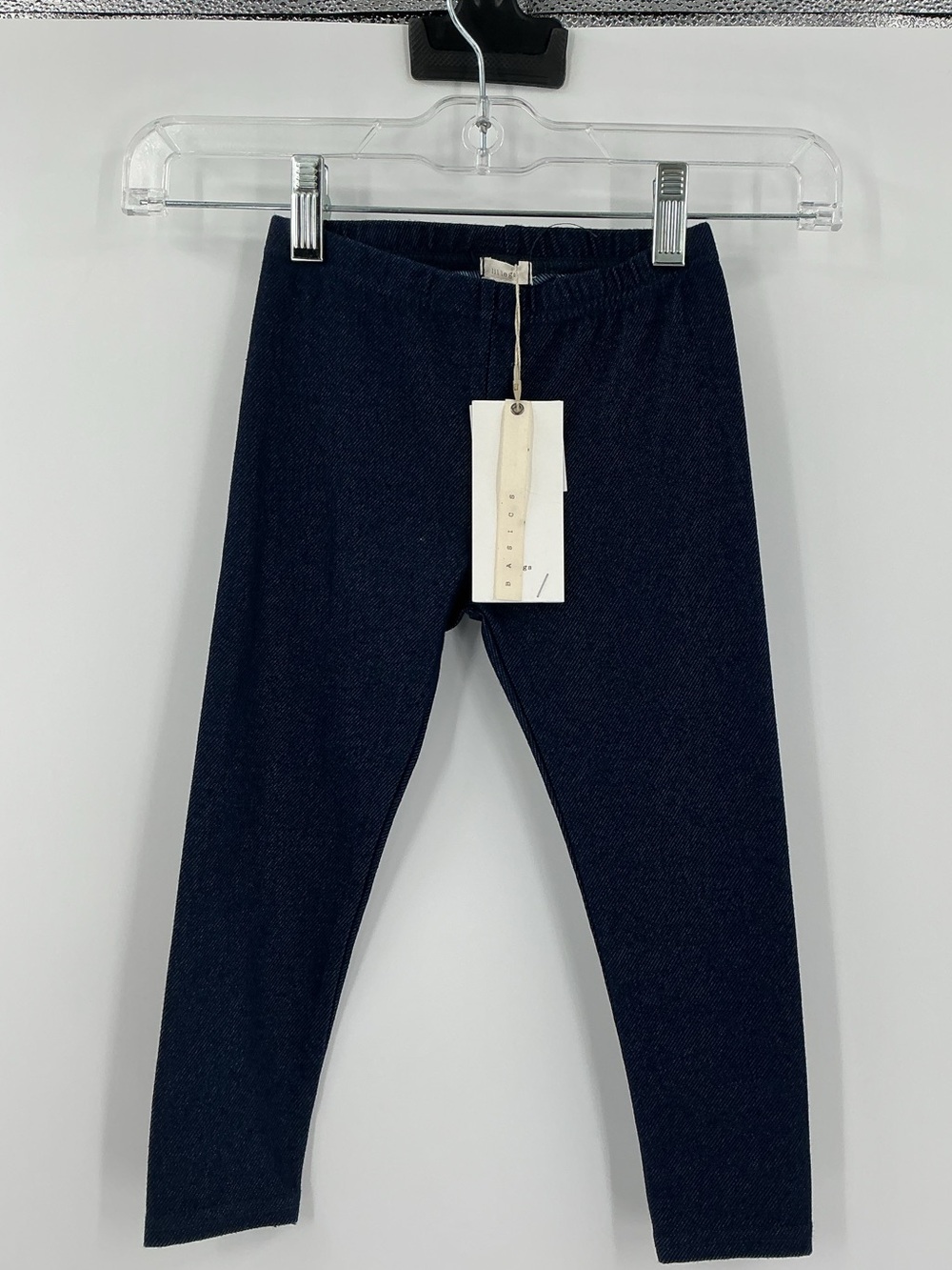 Kids Dark Navy Stretch Knit Leggings 3T